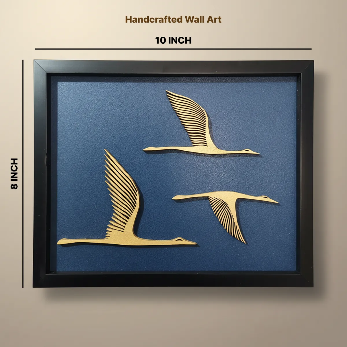 Luxury 3D Wooden Flying Birds Wall Art Frame | Modern Minimalist Home Decor - Image 6