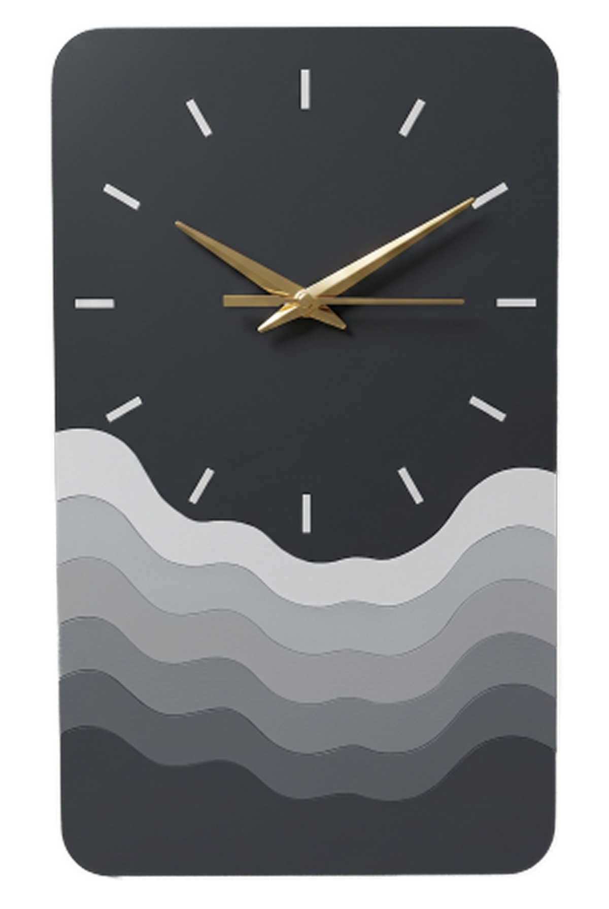 Modern Minimalist Wave Wall Clock | Silent Decorative Wall Clock for Living Room, Bedroom & Office - Image 4