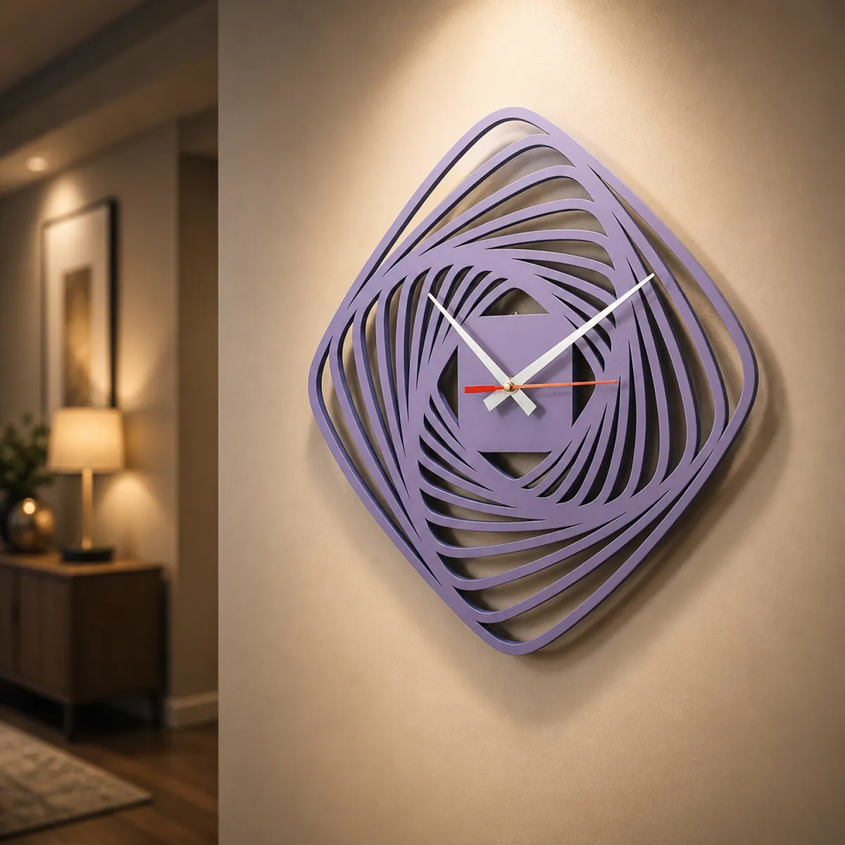 Modern Abstract Vortex Wall Clock | Silent Sweep Quartz Decorative Clock for Living Room, Bedroom & Office - Image 2