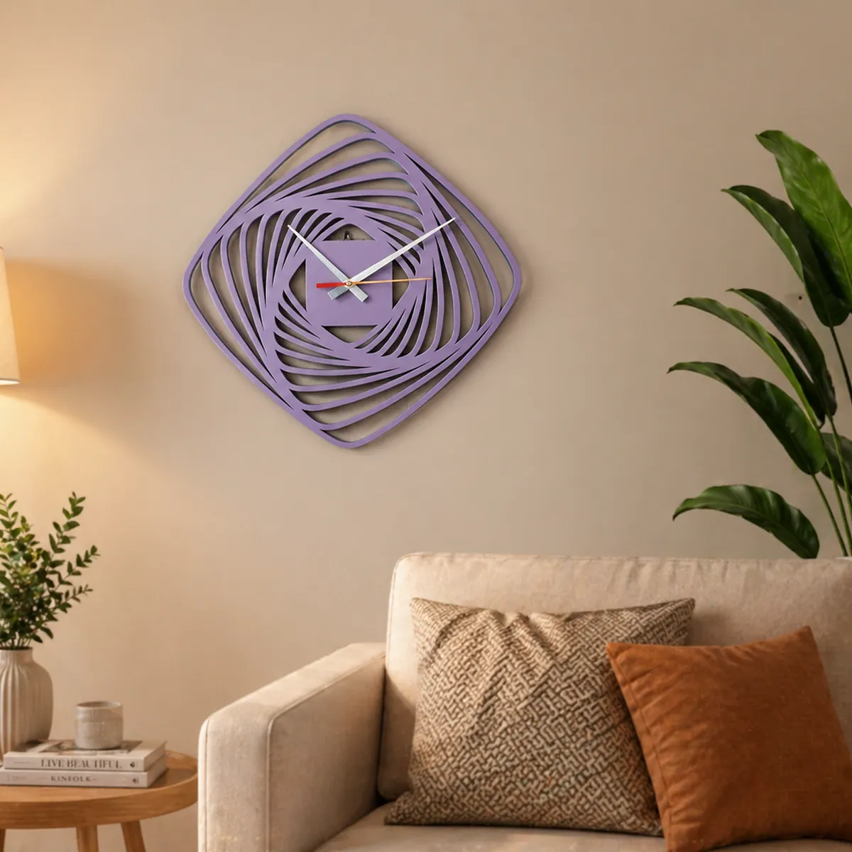Modern Abstract Vortex Wall Clock | Silent Sweep Quartz Decorative Clock for Living Room, Bedroom & Office - Image 3