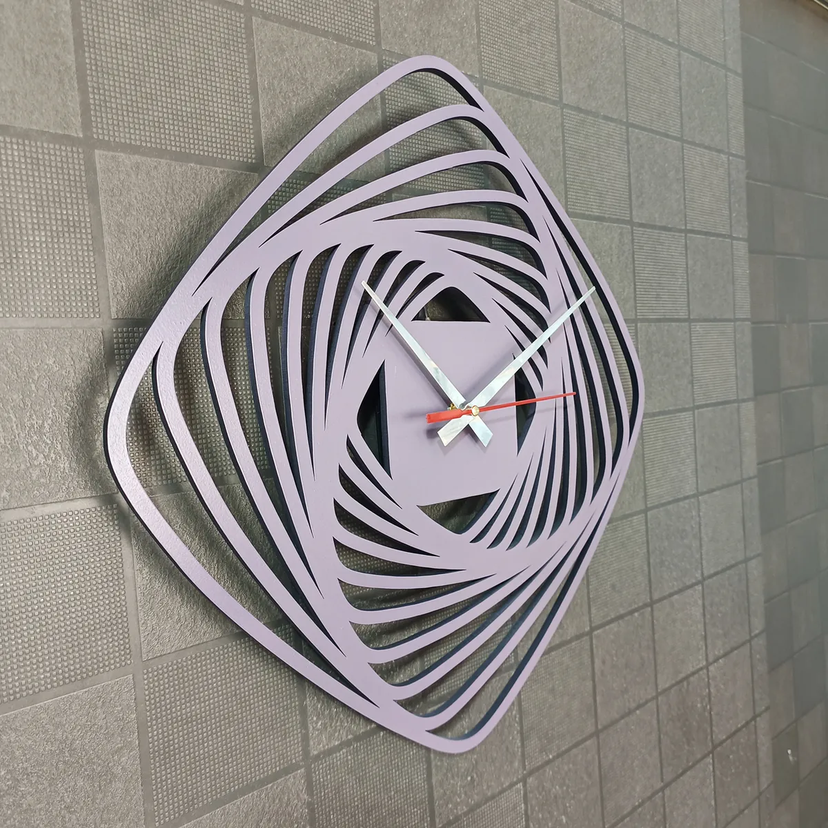 Modern Abstract Vortex Wall Clock | Silent Sweep Quartz Decorative Clock for Living Room, Bedroom & Office - Image 5