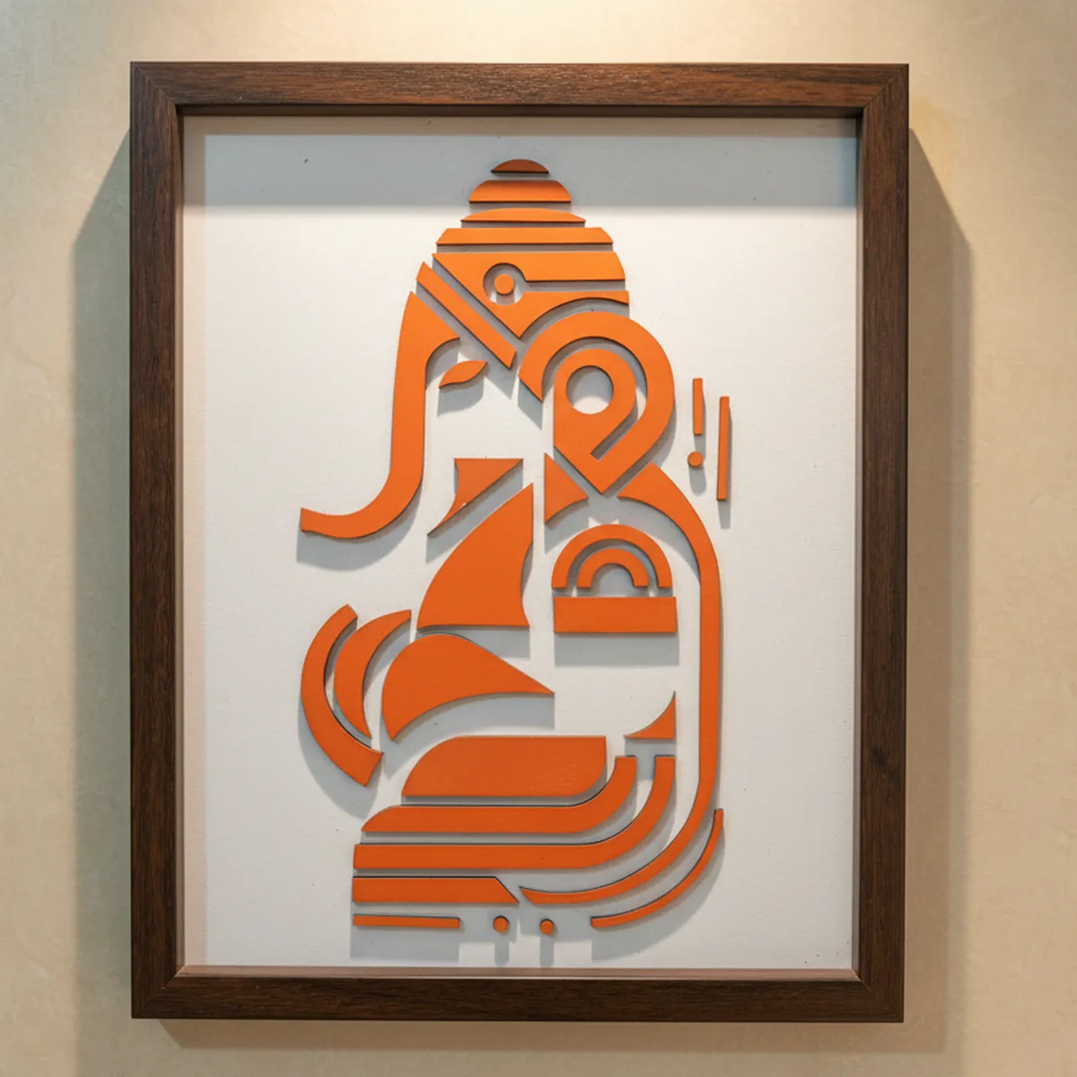 Handcrafted Wooden Ganpatiji Wall Art – Lord Ganesha Frame | Divine Home Temple Decor | Traditional Handmade Spiritual Wall Hanging