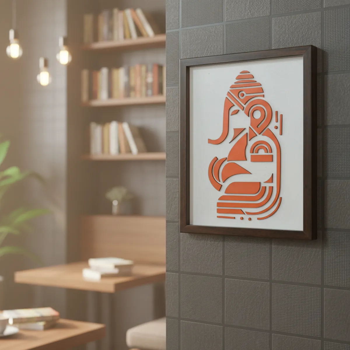Handcrafted Wooden Ganpatiji Wall Art – Lord Ganesha Frame | Divine Home Temple Decor | Traditional Handmade Spiritual Wall Hanging - Image 4